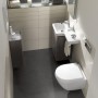 Villeroy & Boch Subway 2.0 WC sospeso compatto con scarico diretto - vista tecnica