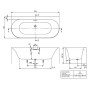 Villeroy & Boch Loop & Friends Oval Duo Vorwand-Badewanne, 170 x 75 cm - Detailansicht