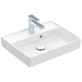 Lavabo Villeroy & Boch Collaro 50 cm lucidato con troppopieno, 1 foro per rubinetto