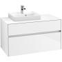 Lavabo Villeroy & Boch Collaro 50 cm lucidato con troppopieno, 1 foro miscelatore - vista tecnica