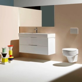 Vasque LAUFEN Val, encastrable 120 x 42 cm, avec 1 trou de robinet, avec trop-plein
