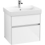 Villeroy & Boch Collaro Mobile lavabo 65 cm con troppopieno, 1 foro per rubinetto - vista tecnica