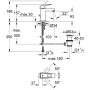 Robinet de lavabo monocommande GROHE Eurocube DN15 - vue détaillée