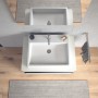 Lavabo Duravit Vero Air brossé avec 1 trou de robinet 60 x 47 cm, avec trop-plein - photo produit