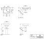 Villeroy & Boch O.novo Lavabo 55 x 46 cm senza troppo pieno, 1 foro per rubinetto - immagine prodotto