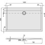 Villeroy & Boch Subway Duschwanne 140 x 90 cm