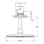 GROHE Rainshower SmartActive 310 Kopfbrauseset mit 2 Strahlarten und Deckenanschluss - Produktansicht