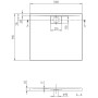 Piatto doccia Villeroy & Boch Architectura Metalrim 100 x 90 x 4,8 cm
