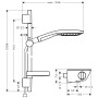 hansgrohe Raindance Select 150 Combi 90 cm DN 15 - Detailansicht