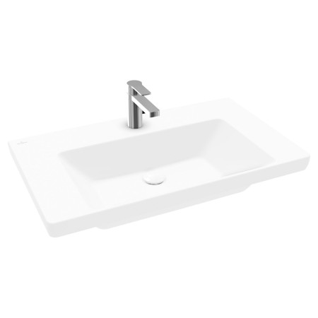 Villeroy & Boch Subway 3.0 Mobile lavabo 80 cm, con 1 foro per rubinetto, senza troppo pieno