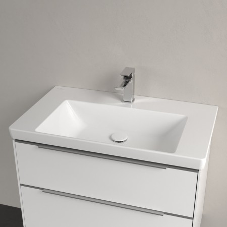 Villeroy & Boch Subway 3.0 Mobile-lavabo 80 cm, con 1 foro per rubinetto, senza troppo pieno