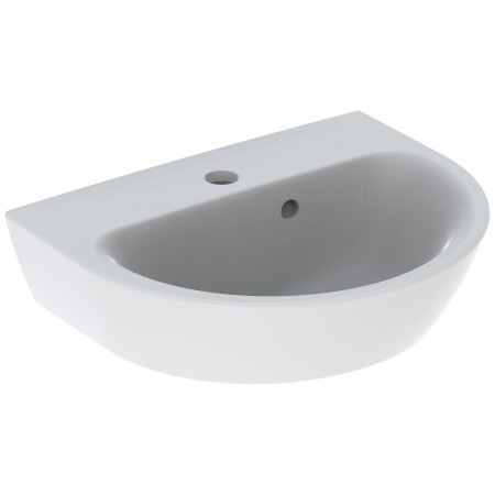 Lavabo Geberit Renova 45 x 36 cm avec trou de robinet et trop-plein