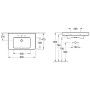 Mobile lavabo Villeroy & Boch Subway 2.0 80 cm lucidato