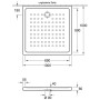 Villeroy & Boch O.novo Duschwanne 100 x 100 cm - Detailansicht