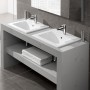 Villeroy & Boch Venticello Lavabo 60 x 50 cm con 1 foro per rubinetto e troppopieno - vista tecnica