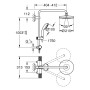 GROHE Vitalio Start System 210 Duschsystem mit Thermostatbatterie für die Schweiz - Produktansicht