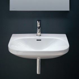 Vasque LAUFEN LUA 60 x 46 cm avec trou de robinet, avec trop-plein, non encastrable