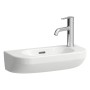 Lavabo à main LAUFEN LUA 50 x 23 cm, Vasque à gauche avec trop-plein