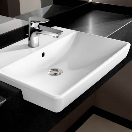 Villeroy & Boch Avento Lavabo d'appoggio 55 x 44 cm, con troppopieno