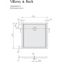 Piatto doccia Villeroy & Boch Futurion Flat 90 x 90 cm