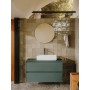 Roca Ona Aufsatz-Waschtisch 55 x 34,5 cm Becken links, rechteckig - technische Ansicht