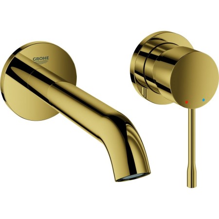 Robinet de lavabo mural 2 trous GROHE Essence Nouveau avec bec court