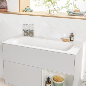 Villeroy & Boch Finion Mobile-lavabo 100 cm senza foro per rubinetto, senza troppo pieno