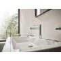 Rubinetto monocomando per lavabo hansgrohe Finoris 110 con scarico a stelo - vista dettagliata