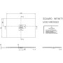 Piatto doccia Villeroy & Boch Squaro Infinity 140 x 90 cm - immagine prodotto