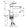 Rubinetto monocomando per lavabo hansgrohe Logis 110 Fine con scarico a tirante