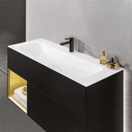 Villeroy & Boch Mobile lavabo Finion 120 cm con foro per rubinetto, con troppo pieno ViFlow