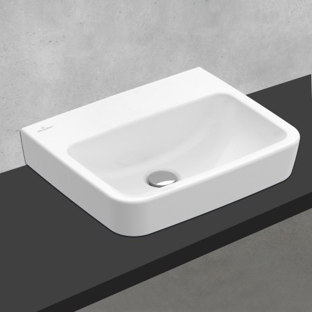 Lavabo da appoggio Villeroy & Boch O.novo 45 x 37 cm senza troppopieno, senza foro per rubinetto