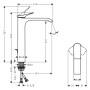 Robinet de lavabo monocommande hansgrohe Vivenis 250 avec bonde à tirette