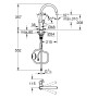 Rubinetto monocomando GROHE StartFlow con bocca alta estraibile 1/2"