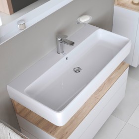 Lavabo Duravit Qatego 100 x 47 cm, 1 trou de robinet, avec HygieneGlace