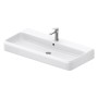 Lavabo Duravit Qatego 100 x 47 cm, 1 trou de robinet, avec HygieneGlace - vue détaillée
