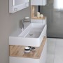 Lavabo Duravit Qatego 100 x 47 cm, 1 trou de robinet, avec HygieneGlace - photo produit