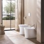 Duravit White Tulip Stand-WC avec HygieneGlaze, sans bride de rinçage - vue technique