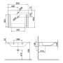 LAUFEN Libertyline Lavabo accessible sans barrière 65 cm - vue détaillée