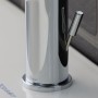 Mitigeur de lavabo monocommande Duravit B.1 M, avec vidage à tirette - vue technique