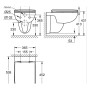 Ensemble WC suspendu en céramique GROHE StartEdge