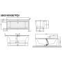 Vasca Villeroy & Boch Squaro Edge 12 Duo 180 x 80 cm autoportante - immagine prodotto