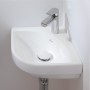 Villeroy & Boch Subway 3.0 Lavabo d'angolo 32 cm, con 1 foro per rubinetto, senza troppo pieno