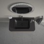 Vasque à poser Duravit Happy D.2 Plus 60 cm anthracite mat, sans trop-plein, sans plage de robinetterie - vue technique