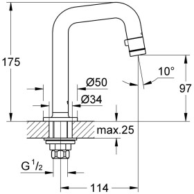 Rubinetto universale per lavabo GROHE
