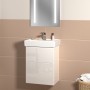 Villeroy & Boch Lavabo da appoggio Collaro 50 cm senza troppopieno, 1 foro per rubinetto - vista tecnica