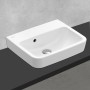 Lavabo d'appoggio Villeroy & Boch O.novo 45 x 37 cm con troppopieno, senza foro per rubinetto