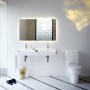 Double vasque encastrable LAUFEN Val 120 x 40 cm, avec 3 trous de robinet, avec trop-plein - vue détaillée