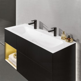 Villeroy & Boch Finion Mobile lavabo 120 cm con 2 fori per rubinetto, senza troppopieno