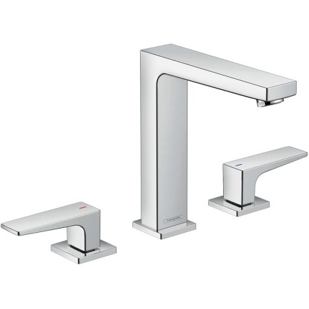 Robinet de lavabo 3 trous hansgrohe Metropol 160 avec leviers et vidage Push-Open